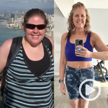 Transformation of Michelle, a patient at Sleeve Clinic before and after undergoing bariatric surgery.