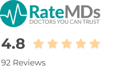 Rate MDs, Stars 4.8, 92 Reviews